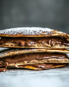 Cinnamon Sugar Nutella Quesadilla