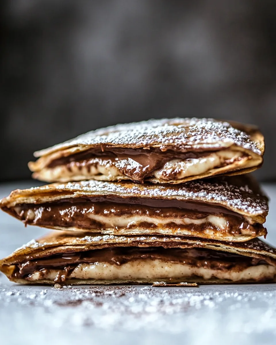 Cinnamon Sugar Nutella Quesadilla