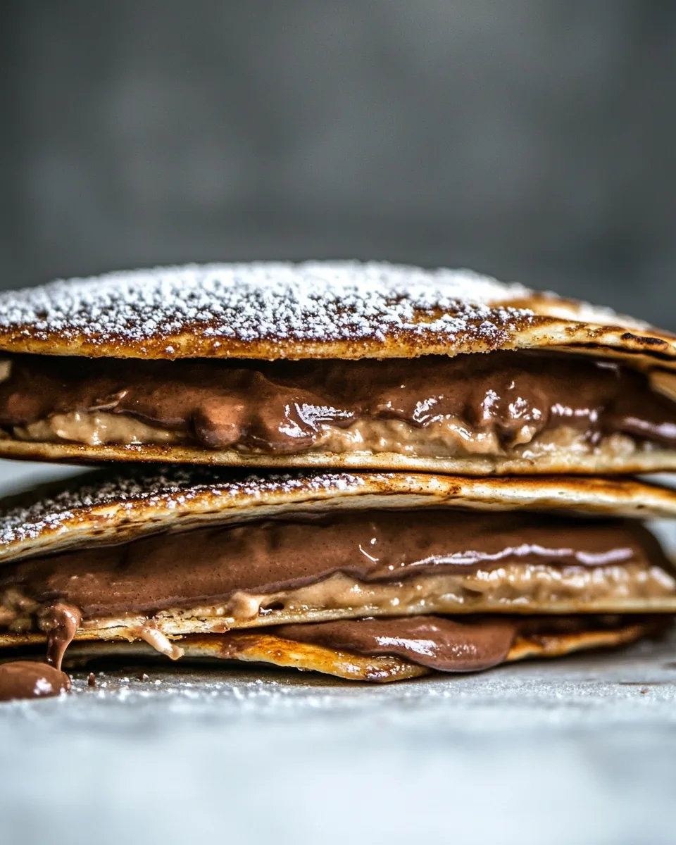 Cinnamon Sugar Nutella Quesadilla
