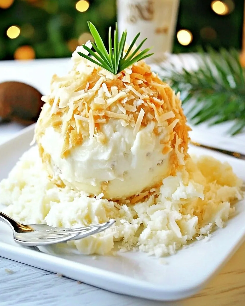 Coconut Cream Cheese Ball