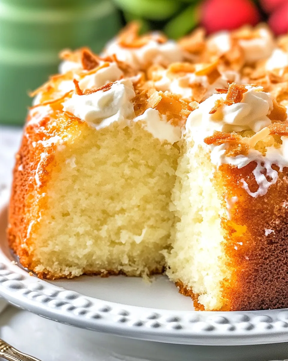 Coconut Cream Cheese Pound Cake