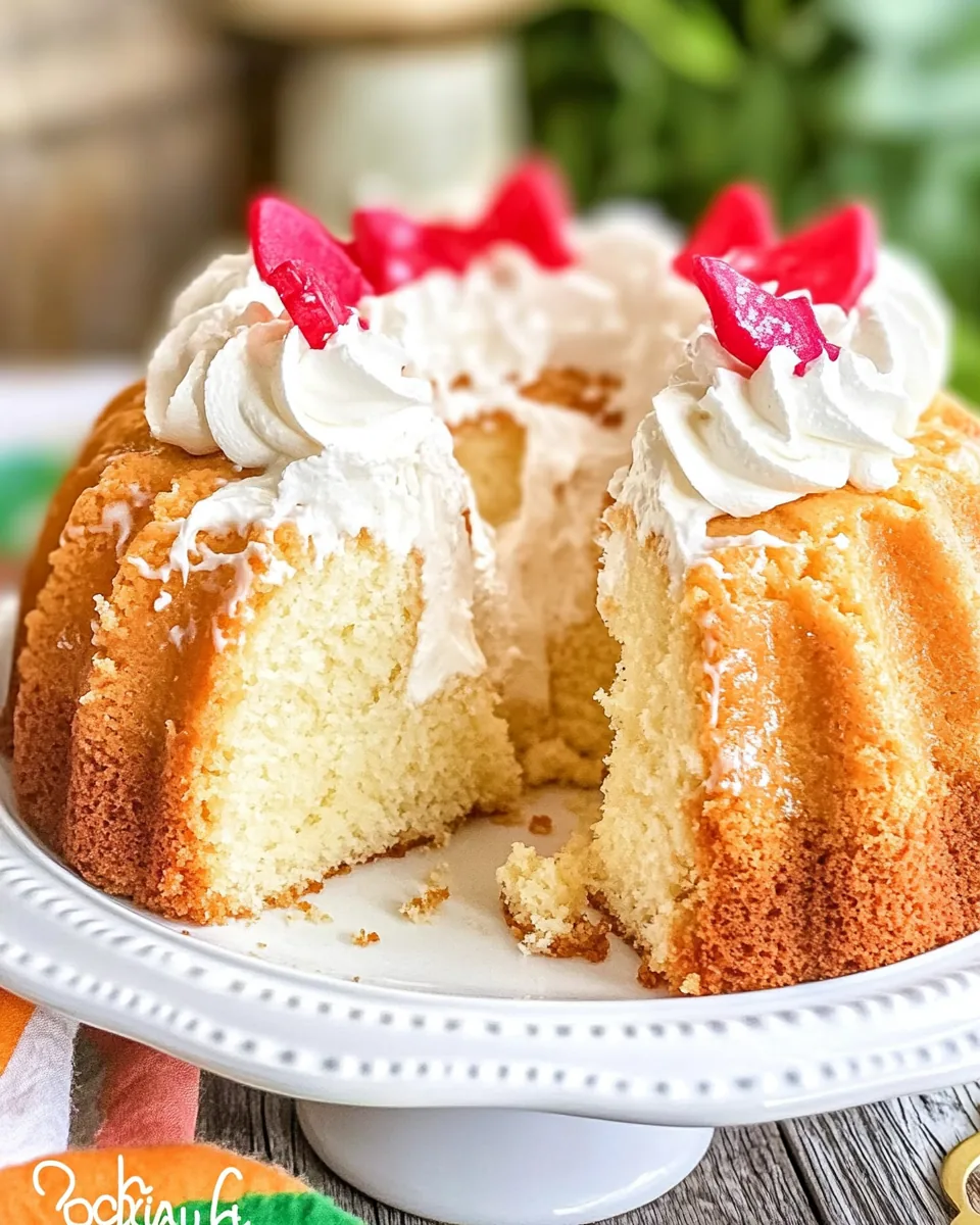 Coconut Cream Cheese Pound Cake