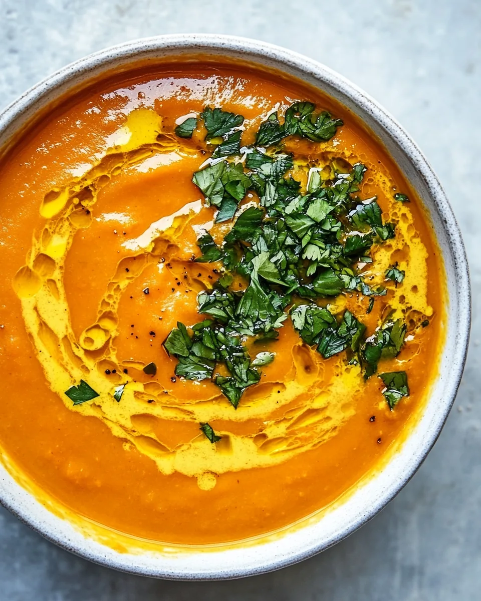 Coconut Curry Carrot Soup