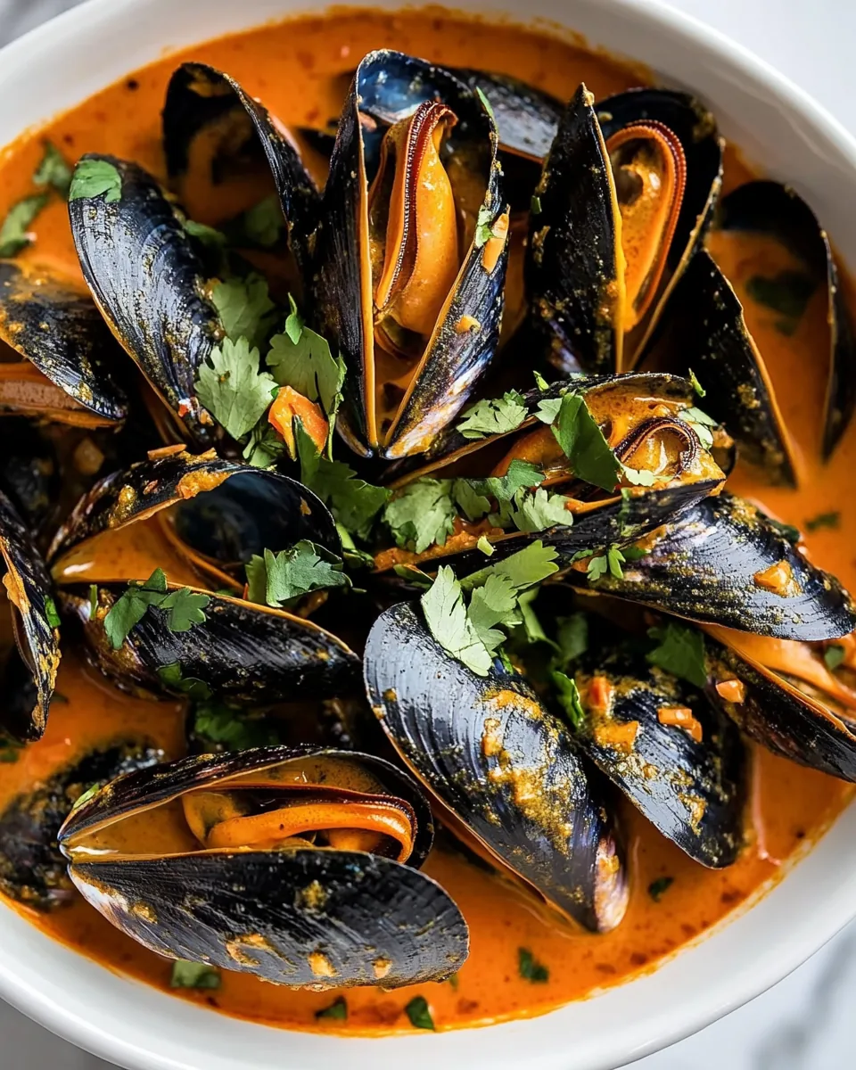 Coconut Curry Mussels
