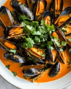 Coconut Curry Mussels