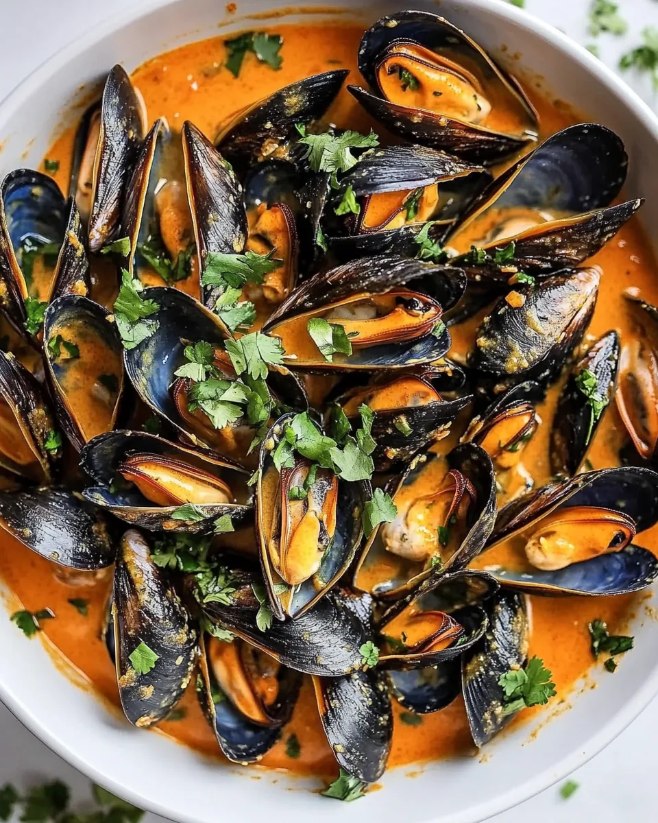 Coconut Curry Mussels
