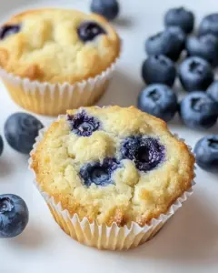Coconut Flour Blueberry Muffins