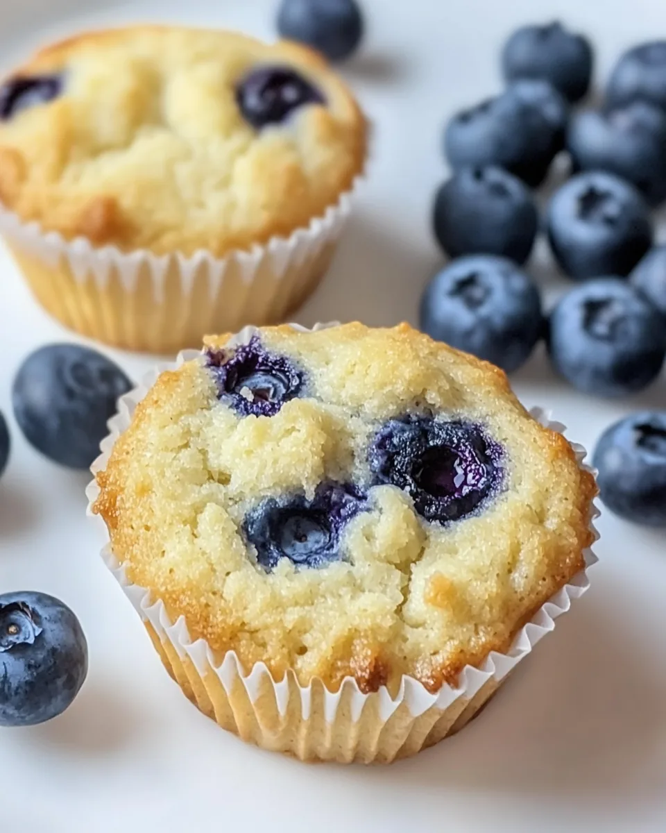 Coconut Flour Blueberry Muffins
