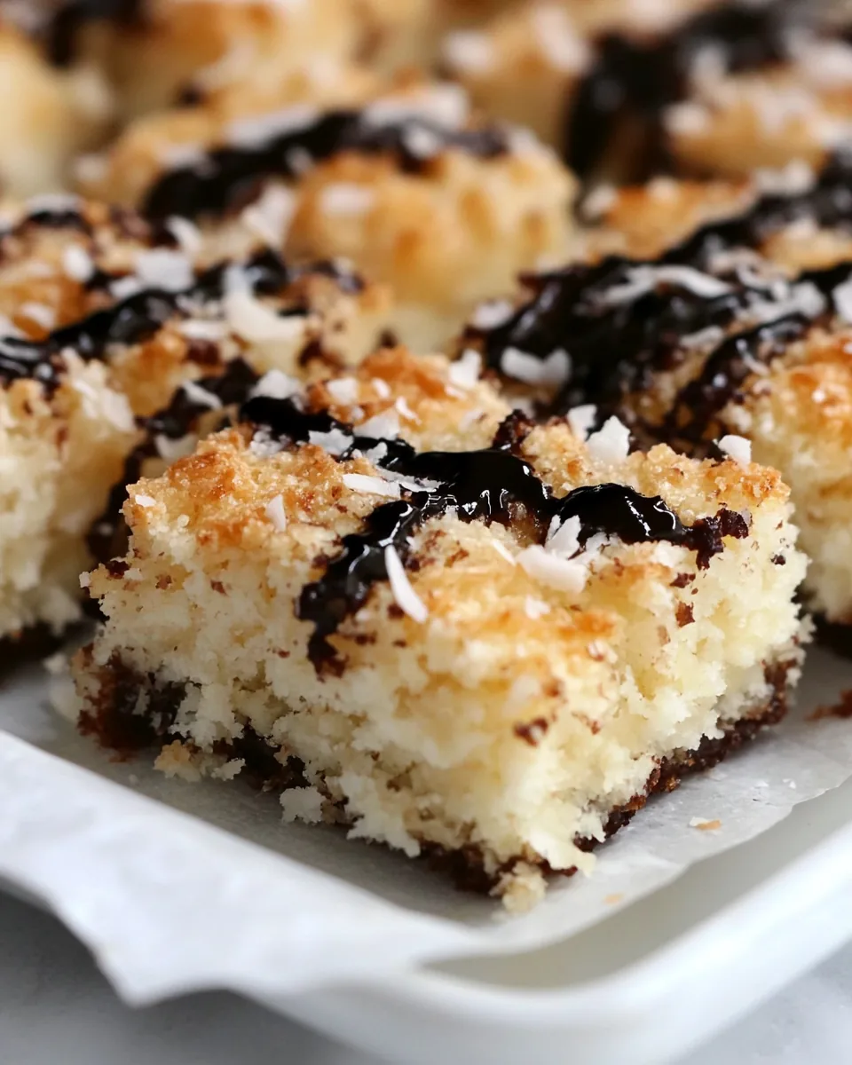 Coconut Macaroons Bars