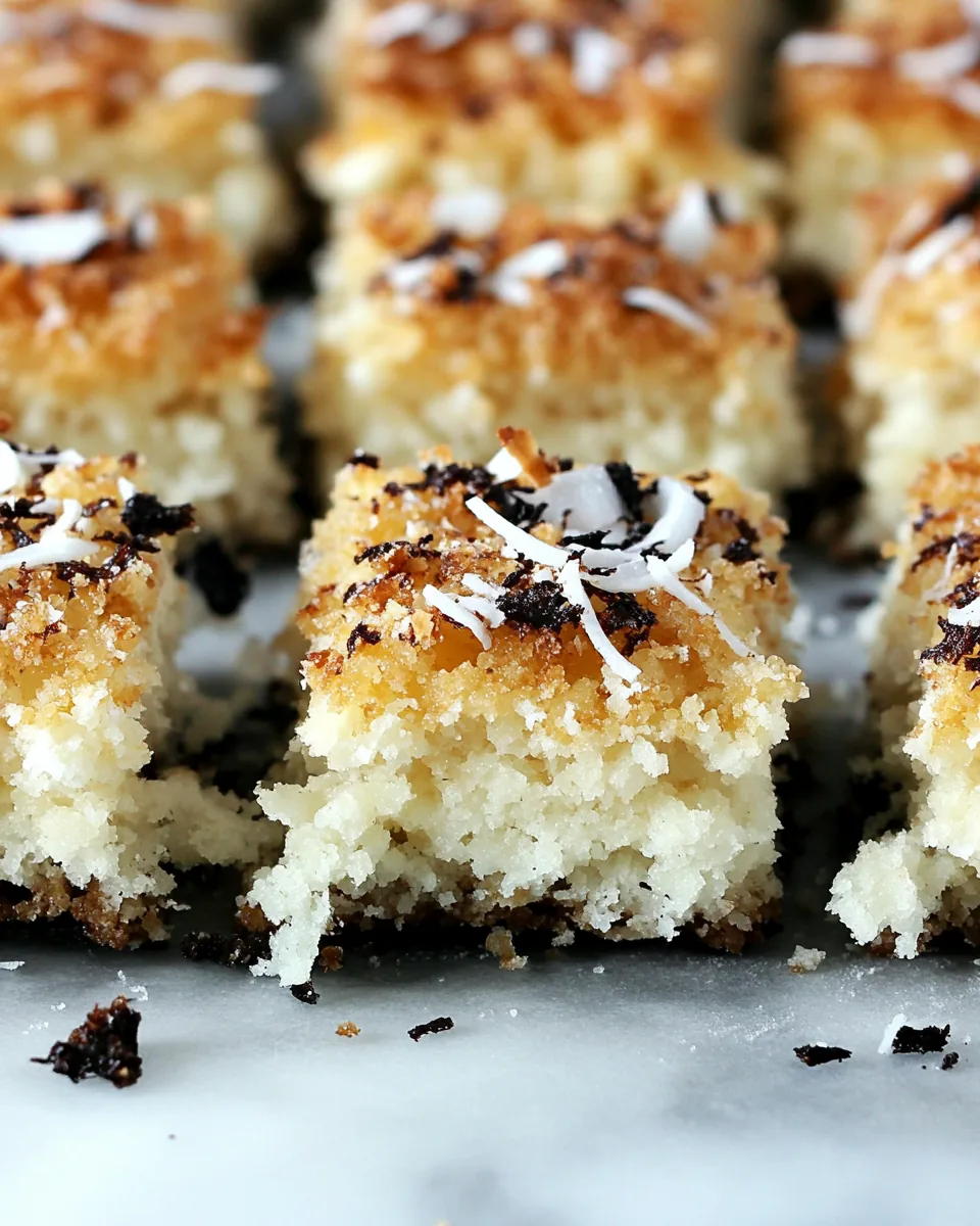 Coconut Macaroons Bars