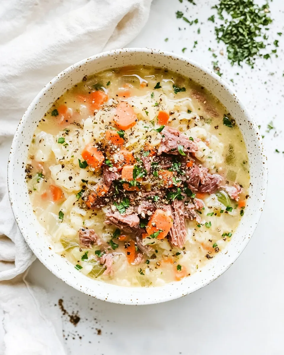 Corned Beef and Cabbage Soup