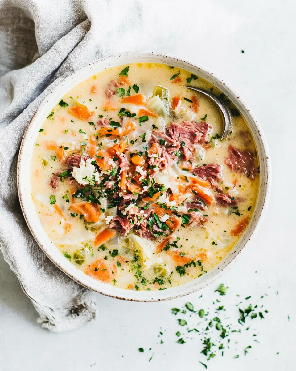 Corned Beef and Cabbage Soup