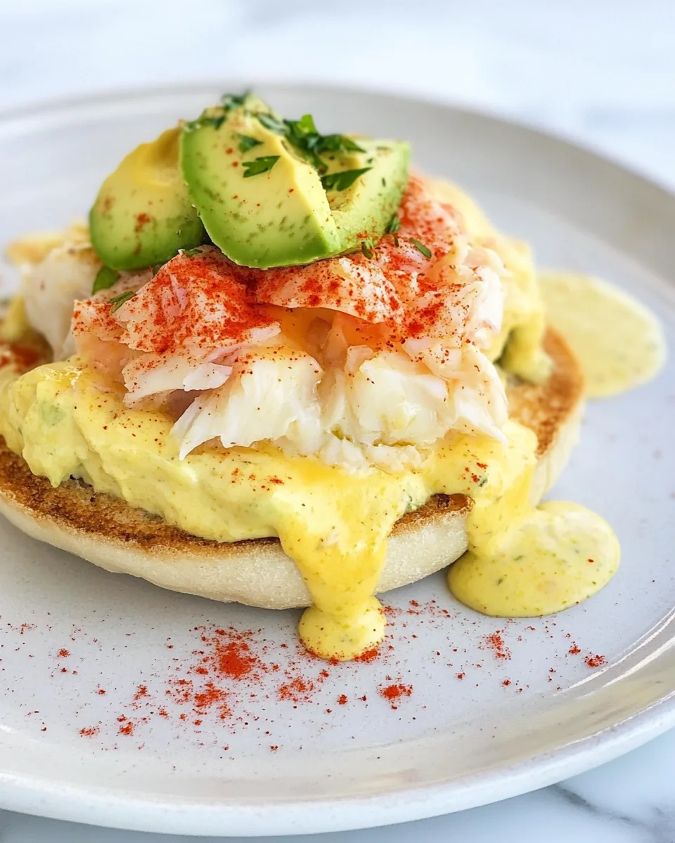 Crab and Avocado Eggs Benedict
