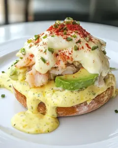 Crab and Avocado Eggs Benedict