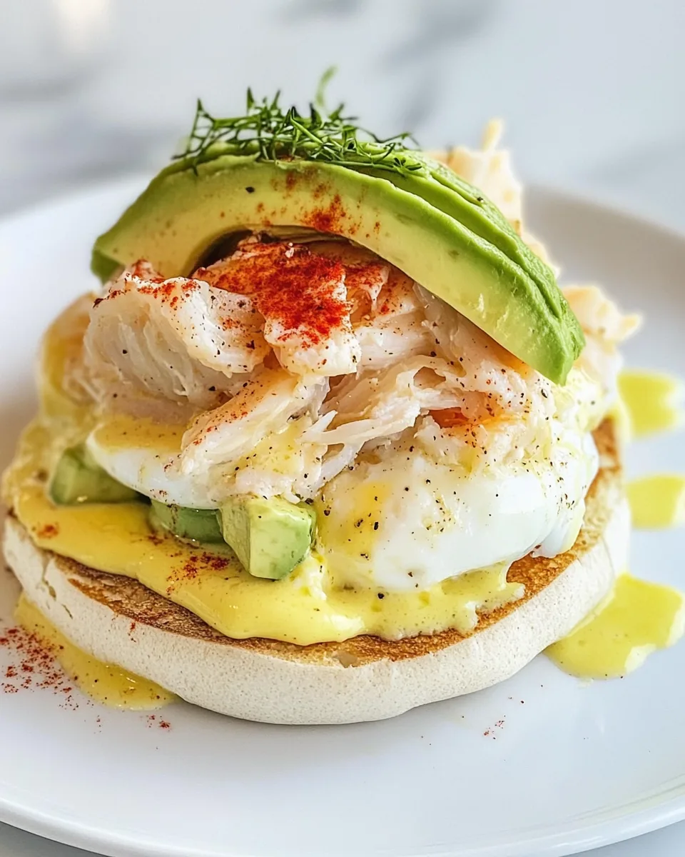 Crab and Avocado Eggs Benedict