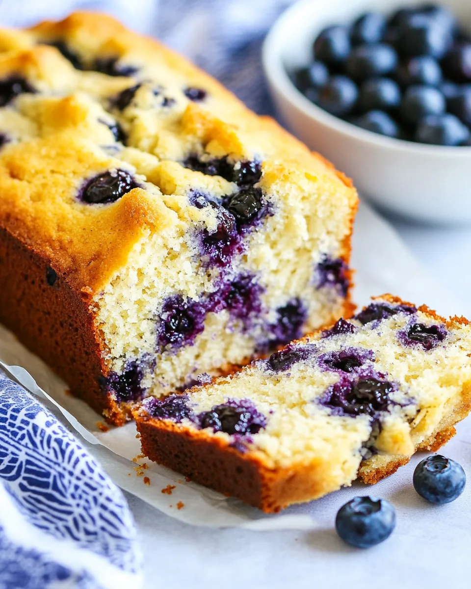 Cream Cheese Blueberry Bread