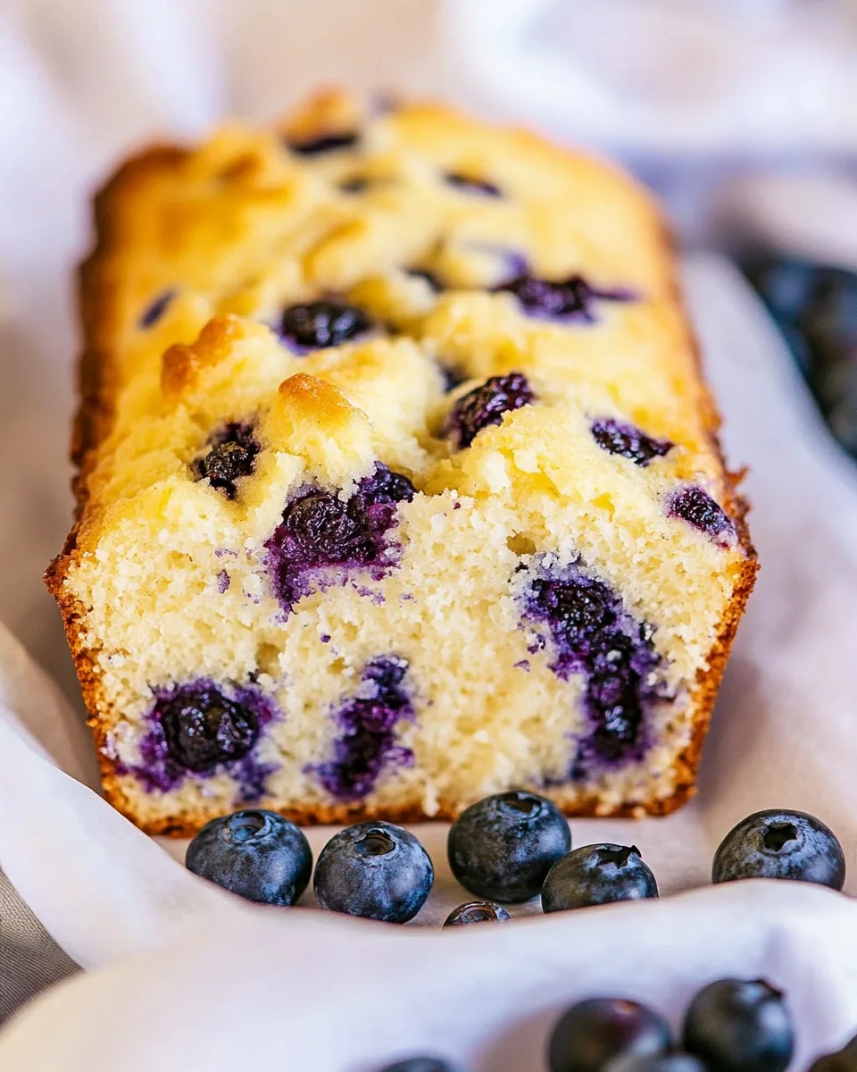 Cream Cheese Blueberry Bread