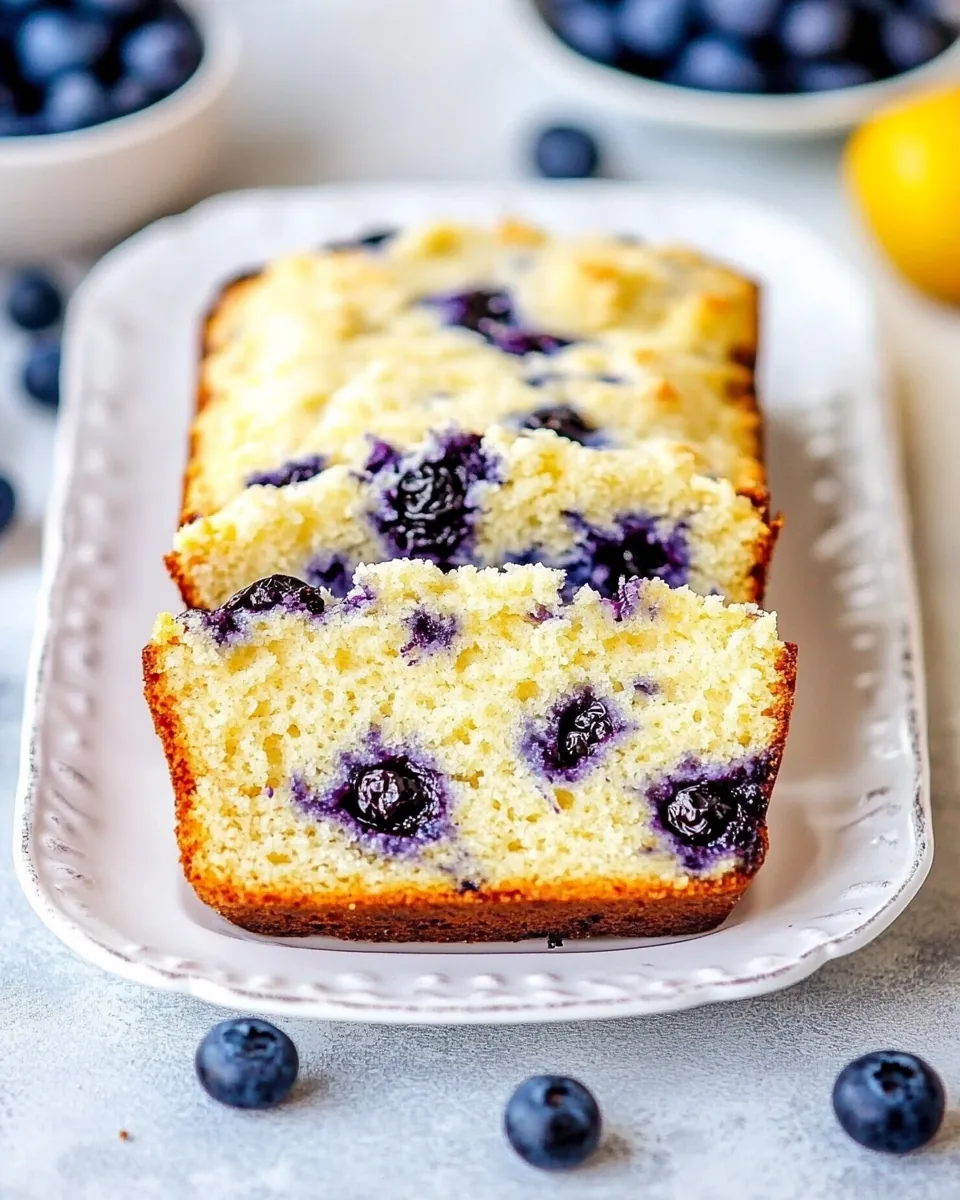 Cream Cheese Blueberry Bread