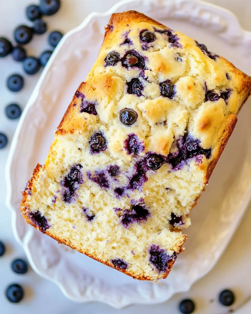 Cream Cheese Blueberry Bread