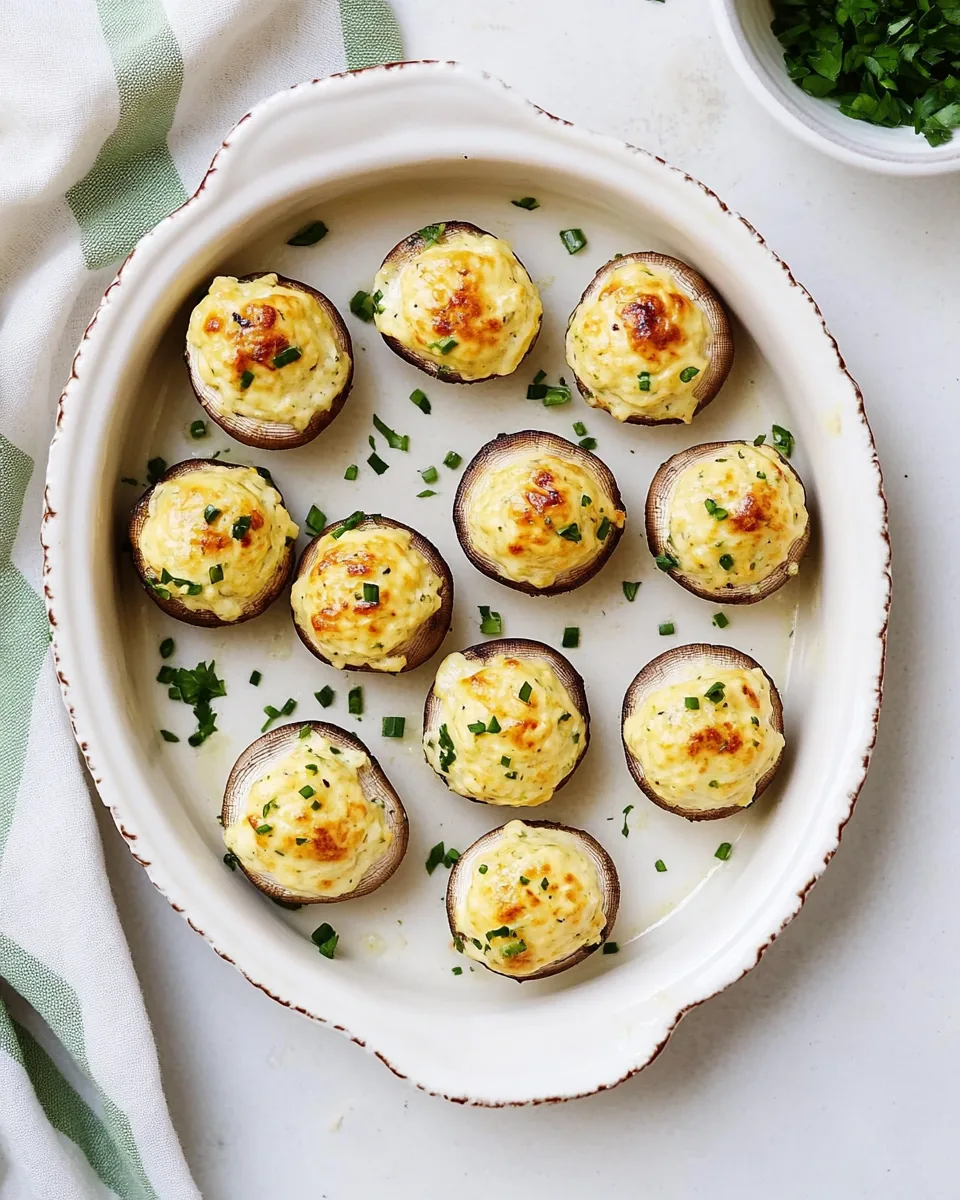 Cream Cheese Stuffed Mushrooms