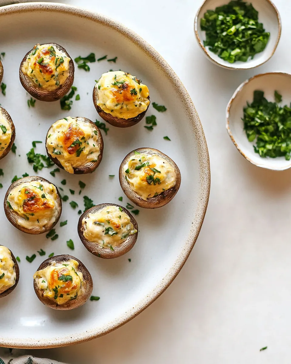 Cream Cheese Stuffed Mushrooms