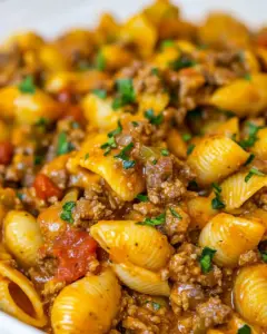 Creamy Beef and Shells