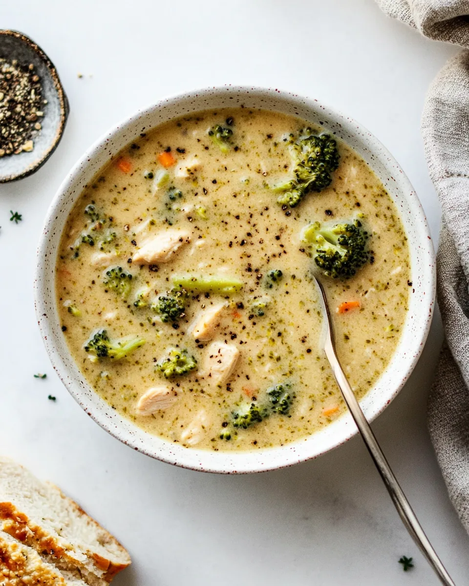 Creamy Chicken and Broccoli Soup