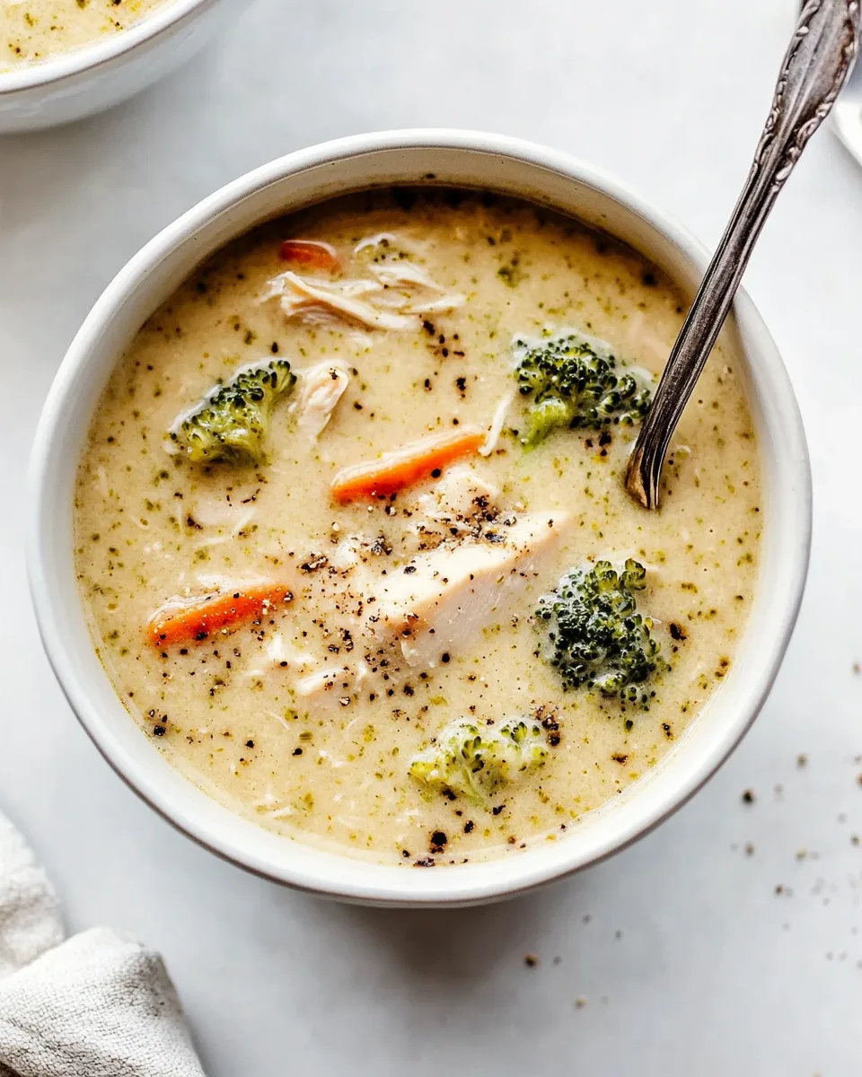 Creamy Chicken and Broccoli Soup