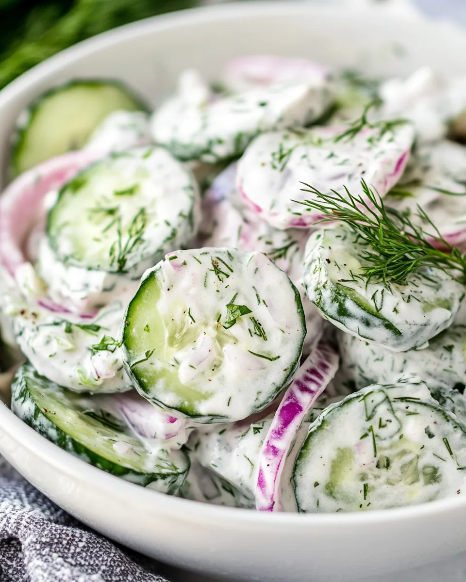 Creamy Cucumber Salad