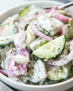 Creamy Cucumber Salad
