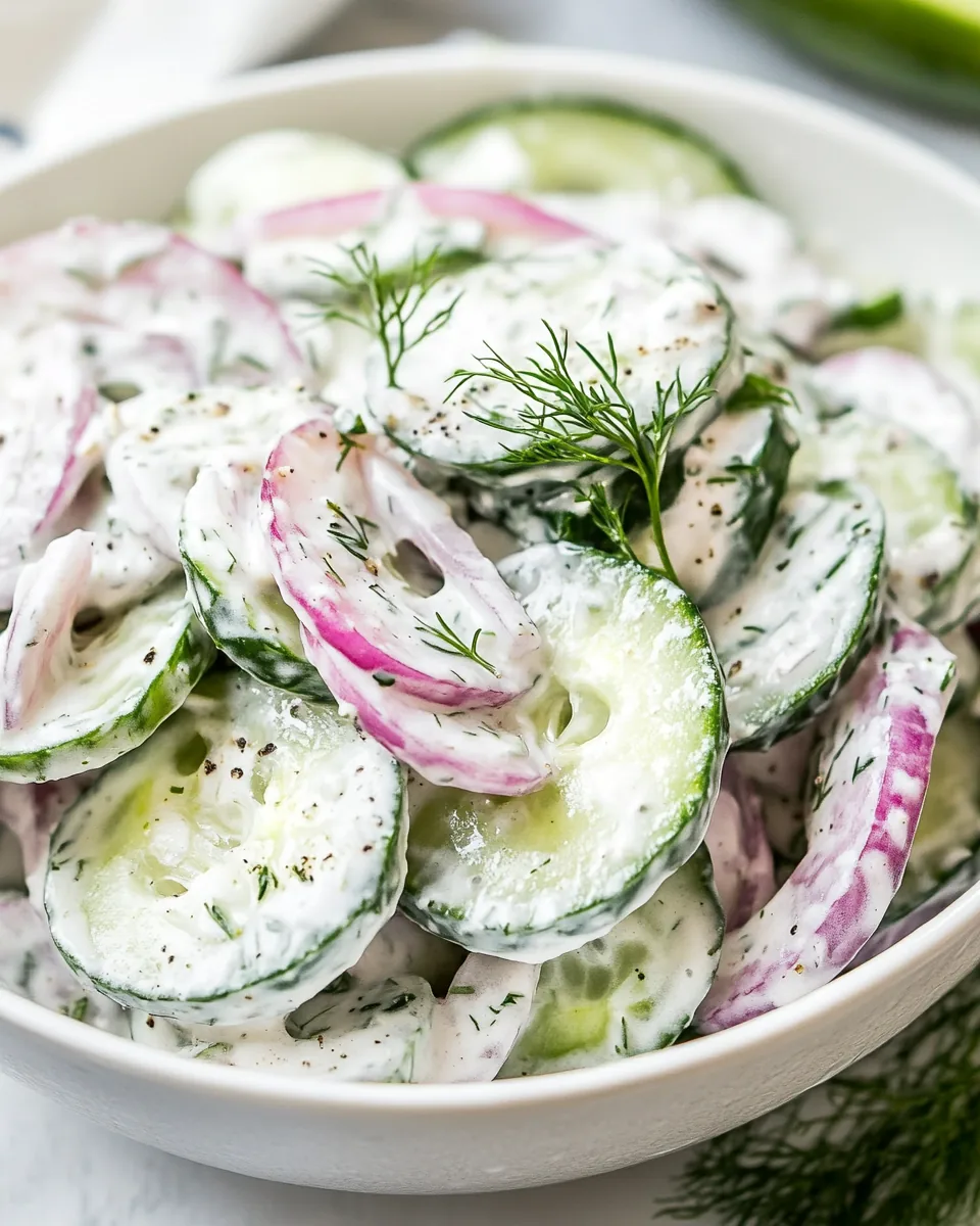 Creamy Cucumber Salad