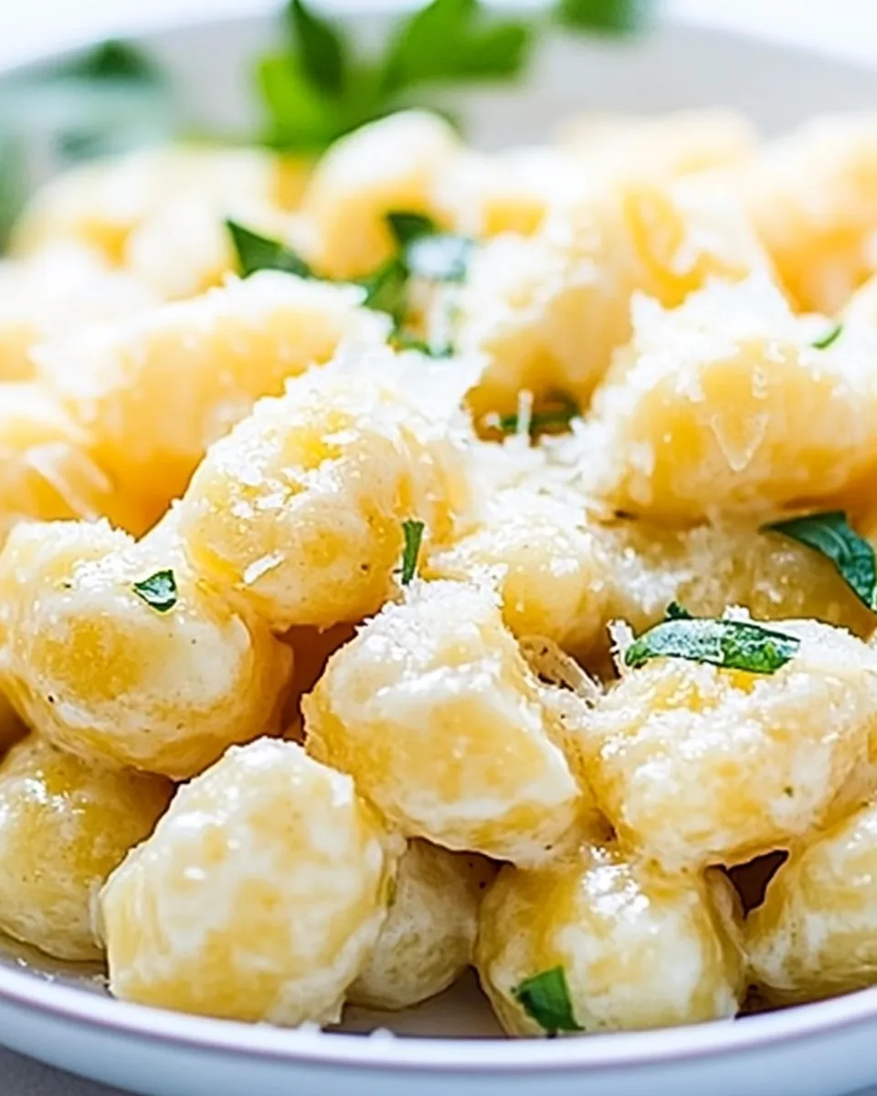 Creamy Garlic Parmesan Gnocchi