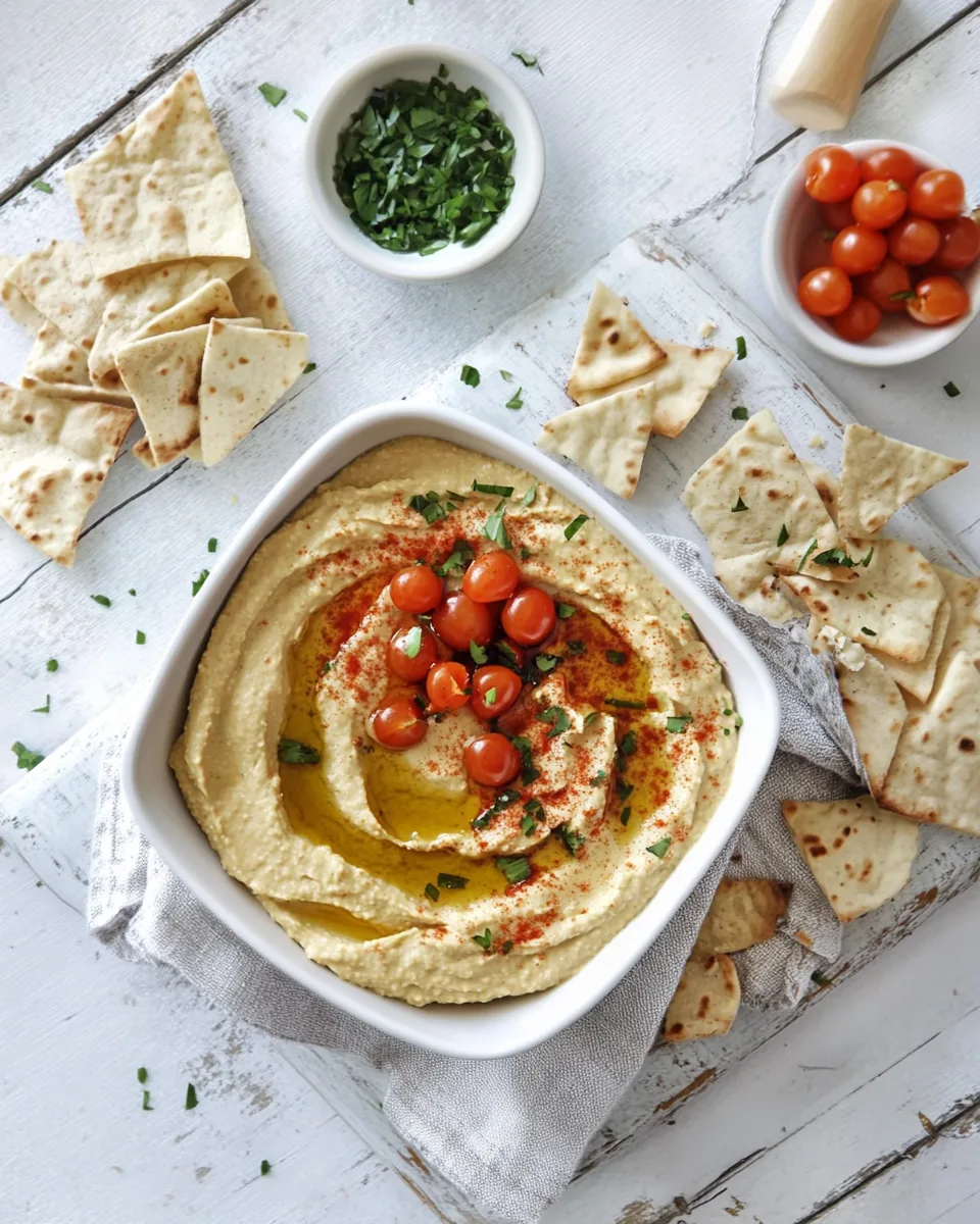 Creamy Oil Free Hummus