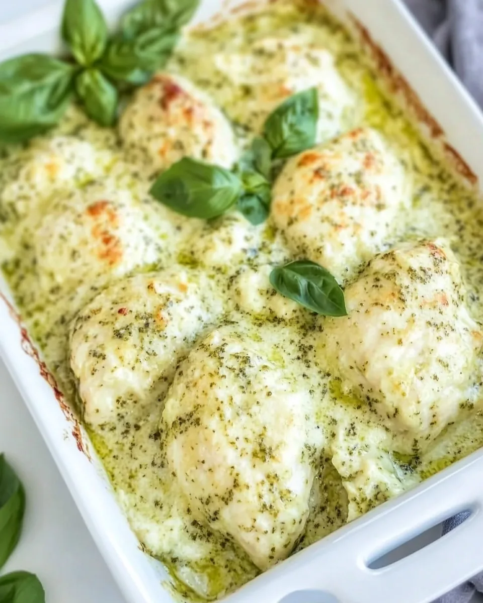 Creamy Pesto Chicken Casserole