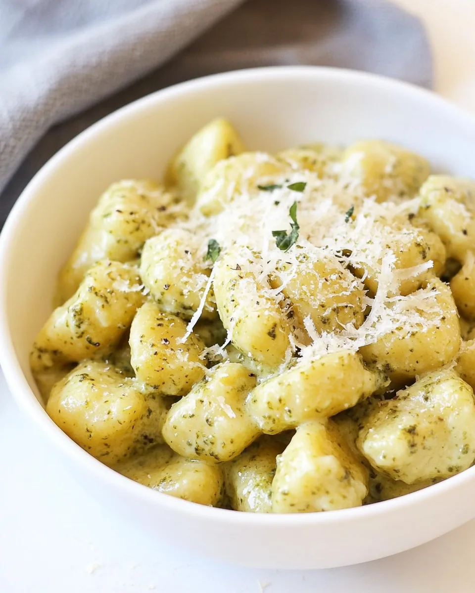 Creamy Pesto Gnocchi