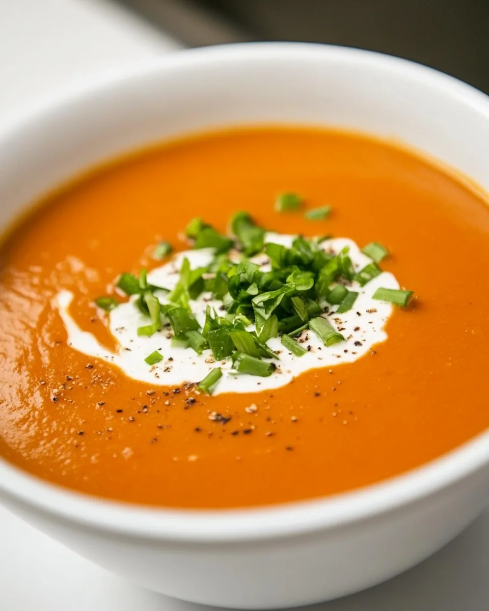 Creamy Red Pepper Tomato Soup