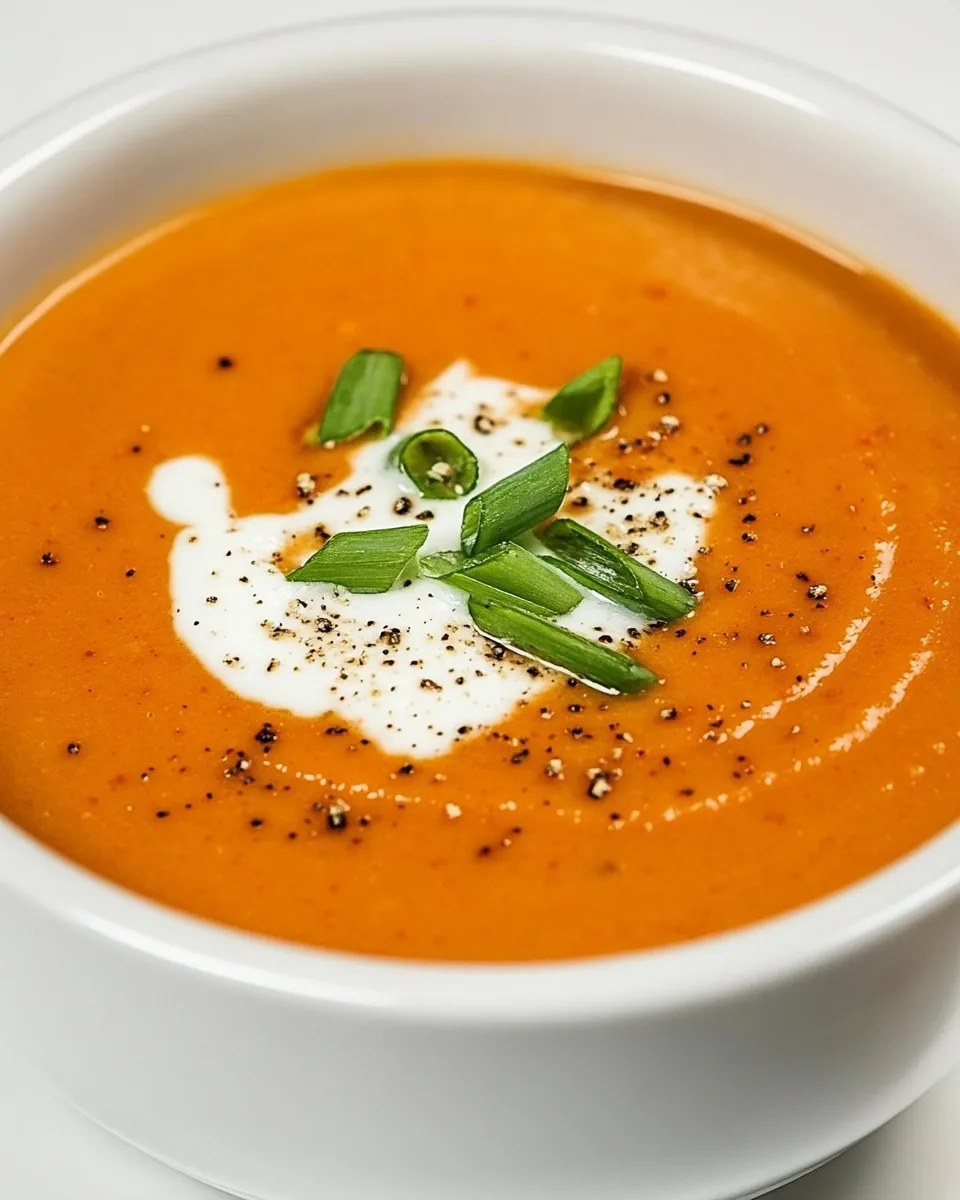 Creamy Red Pepper Tomato Soup