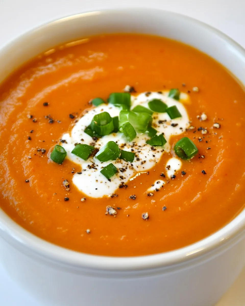 Creamy Red Pepper Tomato Soup