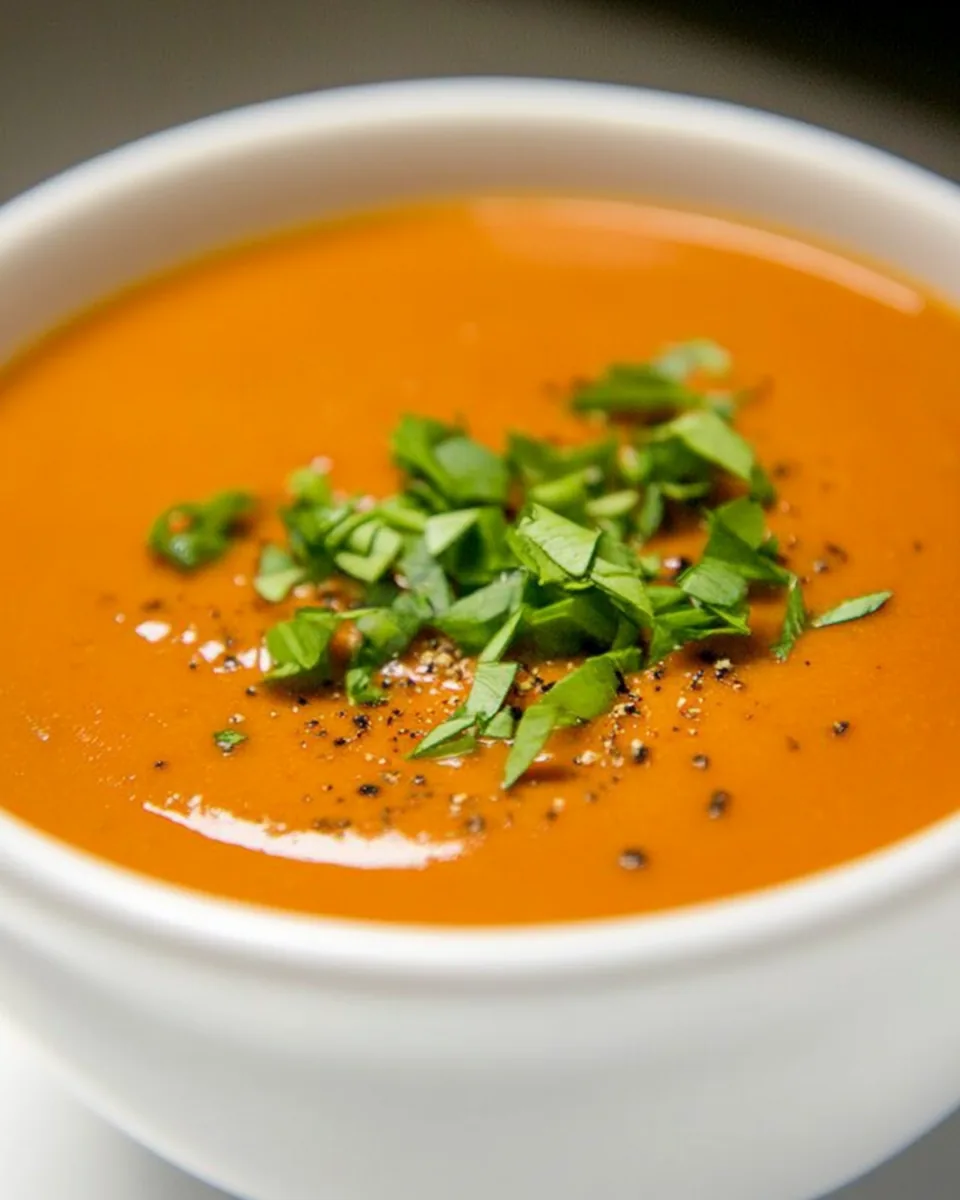 Creamy Red Pepper Tomato Soup