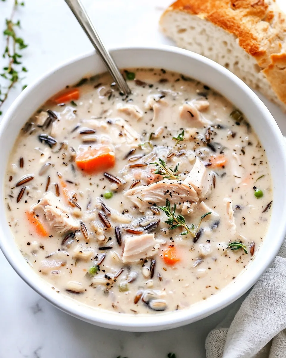 Creamy Turkey Wild Rice Soup