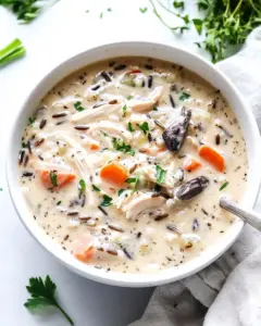 Creamy Turkey Wild Rice Soup