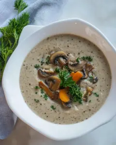 Creamy Vegan Mushroom Soup