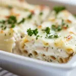 Creamy White Chicken Lasagna Roll Ups