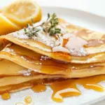 Crepes with Salted Lemon Butter Caramel