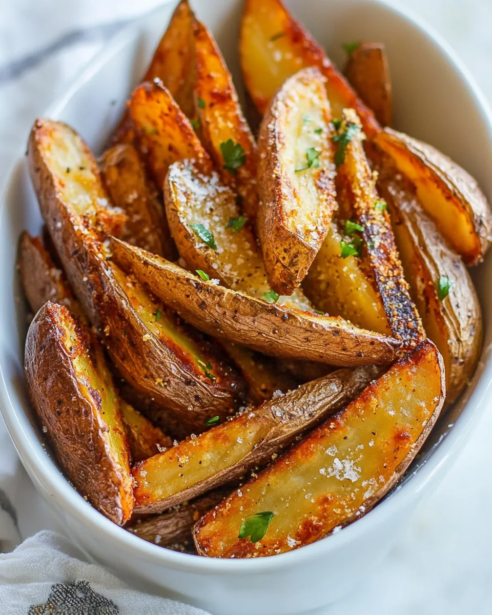 Crispy Baked Potato Wedges