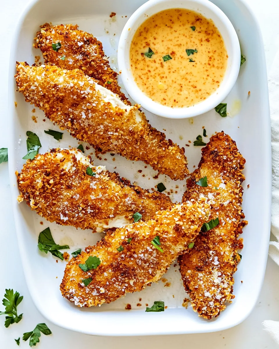 Crispy Parmesan Buttermilk Chicken Tenders