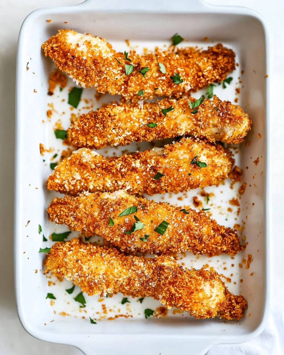 Crispy Parmesan Buttermilk Chicken Tenders
