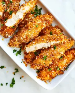 Crispy Parmesan Buttermilk Chicken Tenders