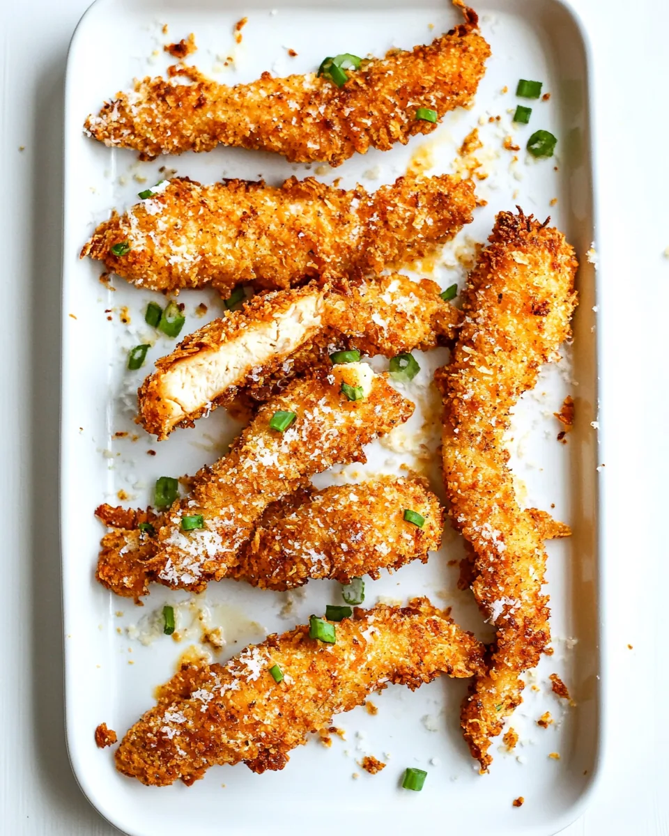 Crispy Parmesan Buttermilk Chicken Tenders