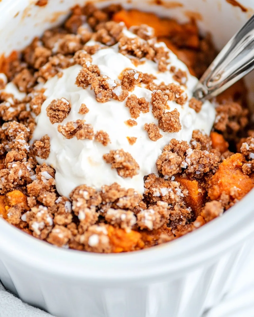 Crock Pot Sweet Potato Casserole